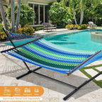 Lazy Daze Hammocks 10.5 FT Double 2 Person Caribbean Rope Hammock, Hand Woven - Image 2