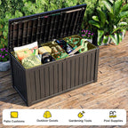 EasyUp 180 Gallon Outdoor Deck Box Waterproof, UV Resistant Resin Outdoor - Image 4