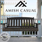 Amish Casual Heavy Duty 800 Lb Mission Treated Porch Swing - Image 5