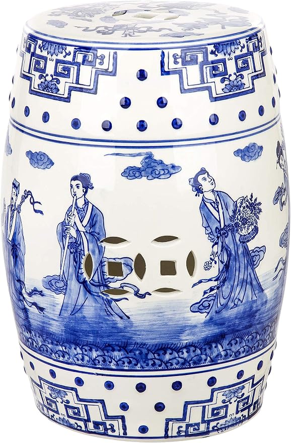 Safavieh Ocean Jewel Chinoiserie Ceramic Decorative Garden Stool by SAFAVIEH