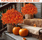 Artificial Fall Flowers Outdoor Fake Mums - Image 6