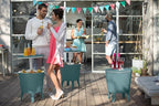 Keter Modern Cool Bar Outdoor Patio Furniture and Hot Tub Side Table - Image 10