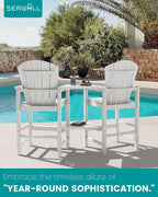 SERWALL Tall Adirondack Chairs Set of 4 - Image 6