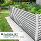 Land Guard 8x4x3ft Rectangular Galvanized Raised Garden Beds, Large-Capacity - Image 4