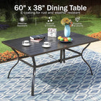 PHI VILLA Patio Dining Set 8 PCS - Image 2