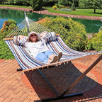 Sunnydaze Quilted Outdoor Hammock - Image 9