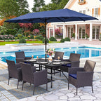 PHI VILLA 7 Piece Outdoor Dining Set - Image 6