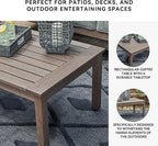 Signature Design by Ashley Hillside Barn Contemporary Weather Resistant Outdoor - Image 5