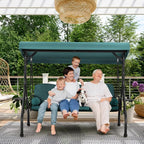 HOMREST 3 Seat Outdoor Porch Swing - Image 6