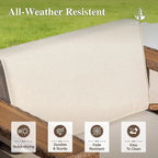 HERA'S HOUSE 8 Pieces Patio Furniture Set, 6 Sectional Outdoor Rattan Wicker - Image 2