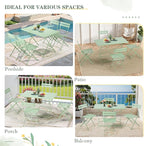 MELLCOM 5-Piece Foldable Patio Dining Set - Image 9