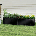 Galvanized Raised Garden Bed, Outdoor Planter Bed, Metal Planter Box by Besebay