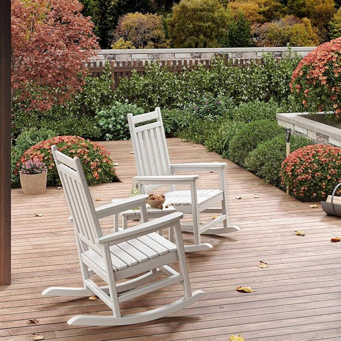 HDPE Rocking Chair Outdoor Set of 2 - Image 7
