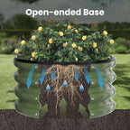 ZXZYHFTY Round Galvanized Raised Garden Bed kit, Round Large Metal Raised - Image 6