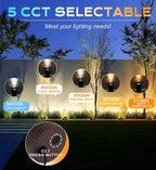 CLOUDY BAY 9W Low Voltage Landscape Lights, LED Well Lights, Grated Top - Image 6