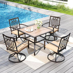 PHI VILLA 5 Pieces Outdoor Dining Set - Image 2