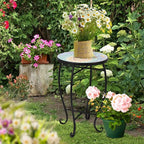 VINGLI Mosaic Accent Table, End Table, Plant Stand Decor - Image 7