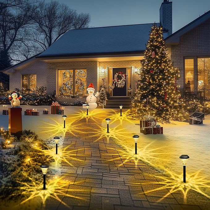 GIGALUMI 8 Pack Solar Lights Outdoor Waterproof, Outdoor Solar Lights - Image 7