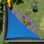 Amgo Custom Size 6' x 9' x 10.8' Blue Right Triangle Sun Shade Sail Order to by Amgo
