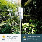 SOLPEX Solar Garden Lights Outdoor, 6 Color 12 Pack Stainless Steel Led Pathway - Image 7