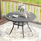 VICLLAX 41.2"x 28" Outdoor Round Patio Table - Image 7