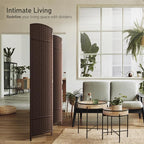 Sorbus 4 Panel Room Divider 6 ft. Tall - Image 2