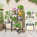 Plant Stand Indoor Outdoor, 6 Tier Metal Flower Shelf - Image 4