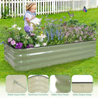 1MORE Raised Garden Bed -5X3X1 Galvanized Planter Box - Image 6