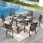PHI VILLA Outdoor Round Dining Table - Image 6