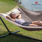 Quick Dry Hammock with Stand Included, Heavy Duty Hammock with 12FT Hammock - Image 2