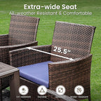 PHI VILLA 9 Piece Large Outdoor Dining Table Set - Image 5