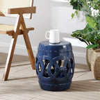 JONATHAN Y TBL1022B Lucky Coins 16" Chinese Ceramic Drum Indoor/Outdoor Garden - Image 7