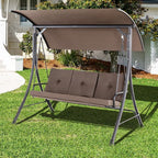 Tangkula 3 Person Porch Swing, Outdoor Swing - Image 3