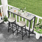 Outsunny 47" Outdoor Bar Table, Bar Height Patio Table - Image 9
