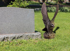 EMSCO Group Freedom Eagle Statue 32in Outdoor Garden Decor, Natural Bronze - Image 8