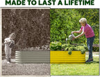 9-in-1 Galvanized Steel Raised Garden Bed // 8×2×1.5 ft Modular Planter - Image 4