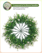 Faux Flowers for Outdoor Planters 16 Bundles UV Resistant Fake Artificial - Image 3