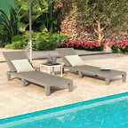 DWVO Outdoor Chaise Lounge, Pool Lounge Chair w/ 5-Level Backrest, Waterproof & - Image 2