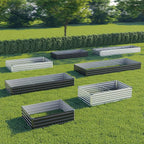8x4x1 ft Galvanized Raised Garden Bed, Outdoor Planter Box Metal Patio Kit - Image 5