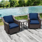 Joyside Wicker Patio Furniture Sets, 3 Pieces Upgraded Large Size Outdoor - Image 7