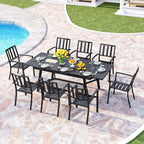 PHI VILLA 9 Pieces Outdoor Dining Set - Image 6