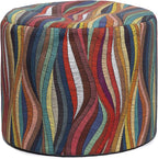 Jaxx Spring Indoor/Outdoor Bean Bag Pouf Ottoman, Kenyan Ropes by Jaxx