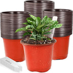 Plant Nursery Pot/Pots 200 Pcs 4" Plastic Small Plants Pots Flower Pots Seed by LWWTBS