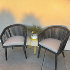PURPLE LEAF Outdoor Dining Set for 4 All-Weather 5 Pieces Patio Aluminium - Image 2