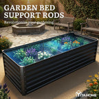 YITAHOME 6x3x2ft Large Raised Garden Bed Kit, Galvanized Metal Planter Box - Image 7