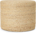 REDEARTH · Cylindrical Pouf Foot Stool Ottoman - Image 4
