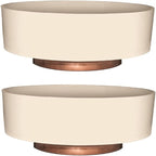 The HC Companies 8 Inch Round Plastic Succulent Capri Bowl Decorative Indoor by TheHCCompanies