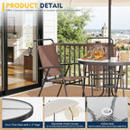 Shintenchi 6 Piece Patio Dining Set - Image 3
