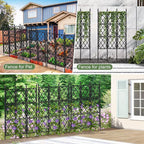 5.25FT Garden Trellis for Climbing Plants Outdoor, Metal Wall Lattice Climbing - Image 6