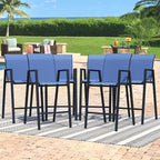 Outdoor Bar Stools Set of 6, Bar Height Chairs - Image 9